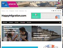Tablet Screenshot of happymigration.com